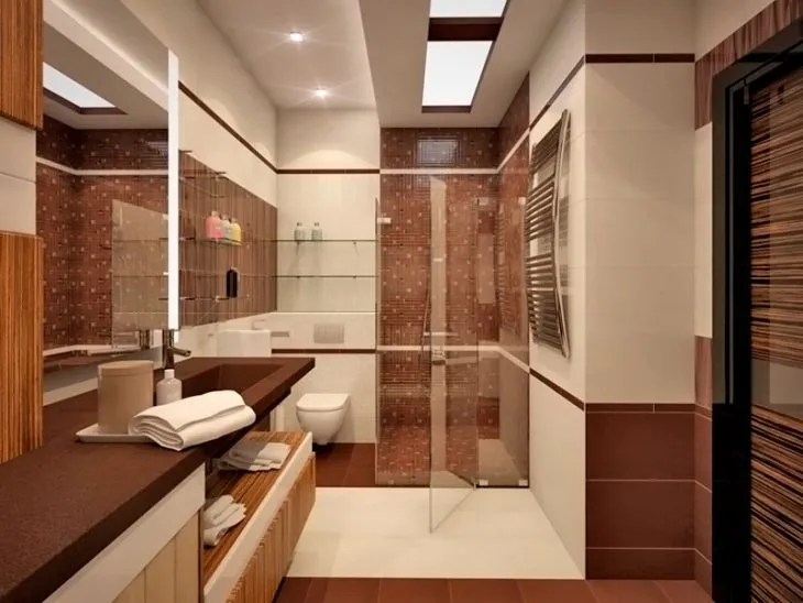 отделка потолка в ванной комнате