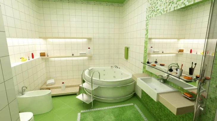 современная отделка ванной комнаты