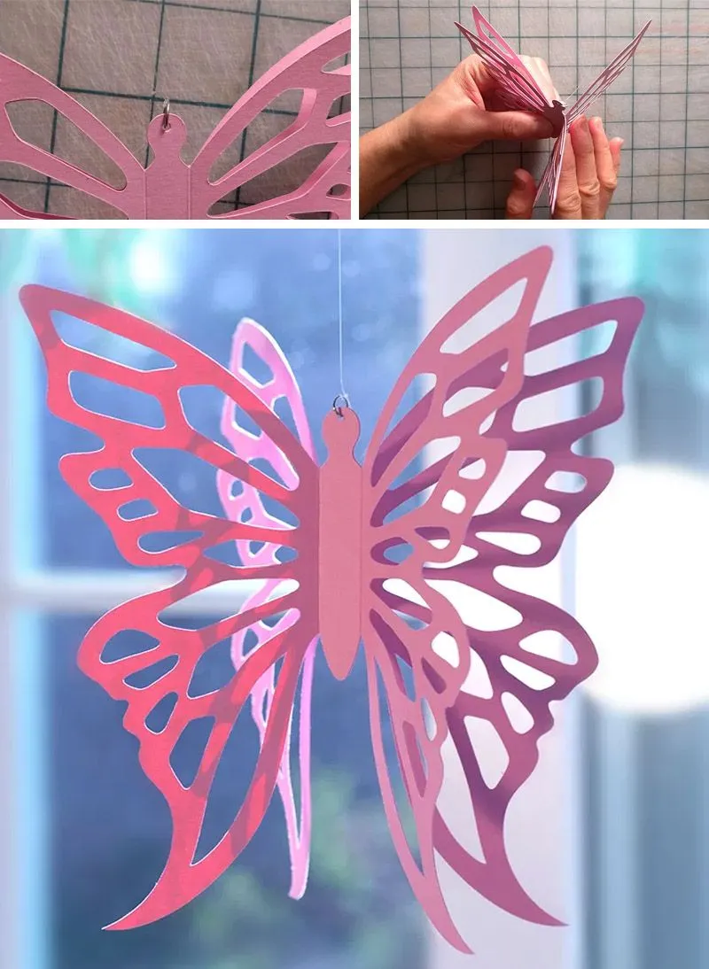 Ажурные бабочки из бумаги своими руками