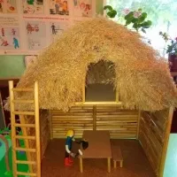 Мастер-класс по изготовлению домика из камыша для кукол