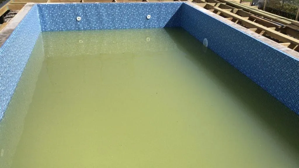 Мутная вода в бассейне из-за железа в скважине