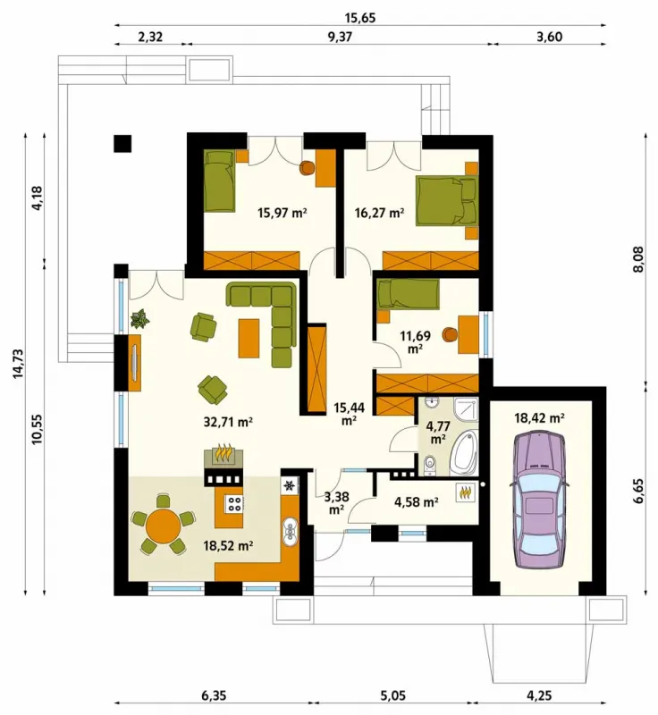 Планировка американских домов одноэтажных домов