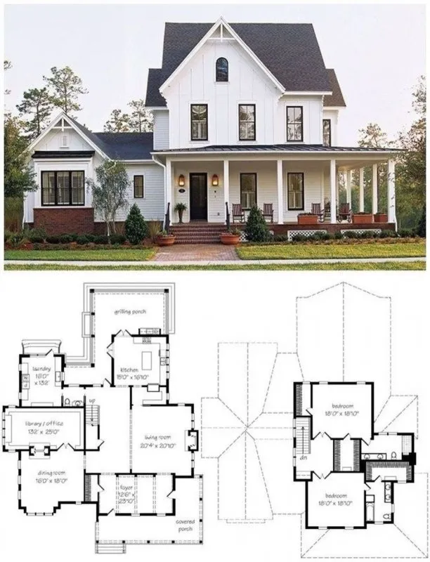 Дом в американском стиле планировка