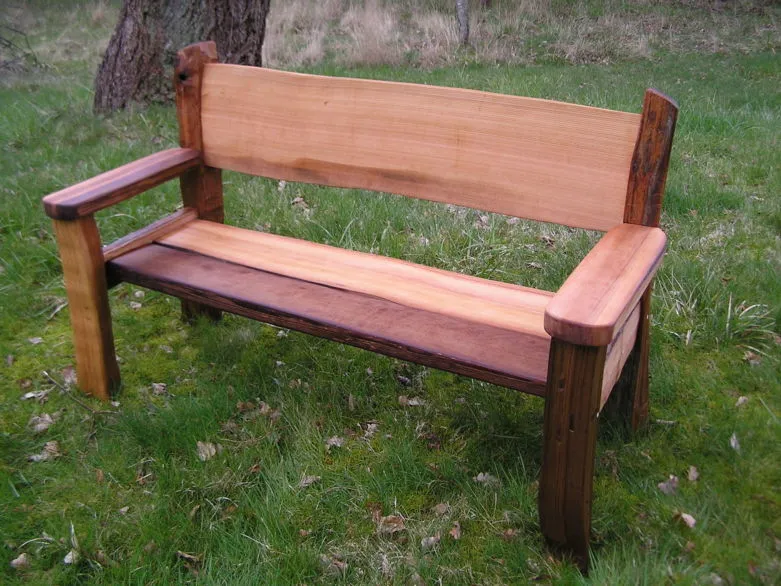 Садовая скамейка своими руками: выбор материала, выполнение замеров и фото готовых конструкций