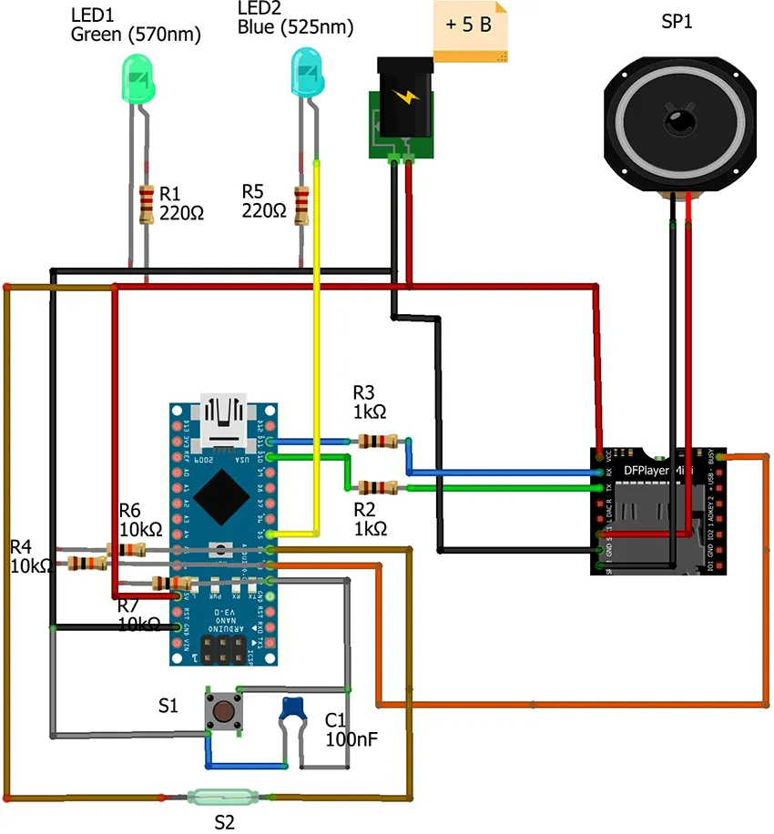 Схема подключения дверного звонка проводного типа 