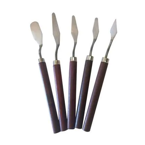 Деревянный мастихин, инструменты для рисования, скребок для смешивания масляных красок из нержавеющей стали 4X7E