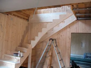 Лестница в доме своими руками из дерева