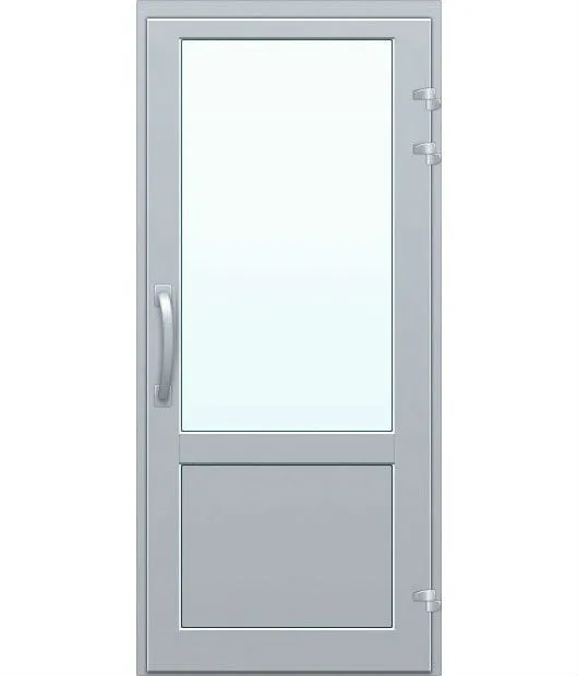 Одностворчатая дверь со стеклопакетом и сэндвич-панелью